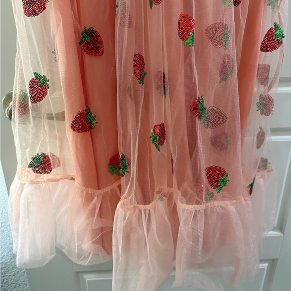 Women’s Pink Strawberry Dress - Picture 5 of 7
